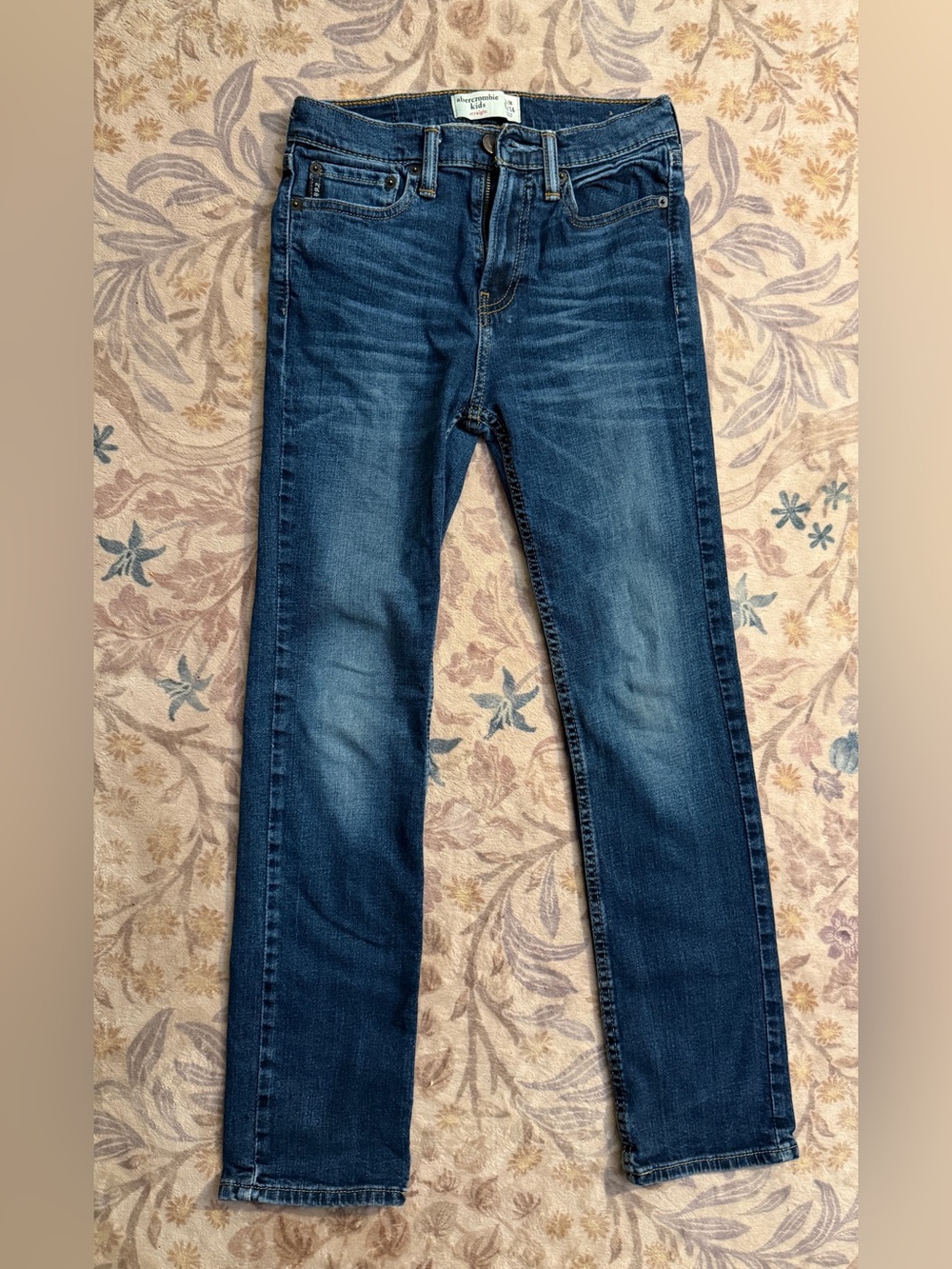 abercrombie kids Dark Blue Slim Straight Jeans